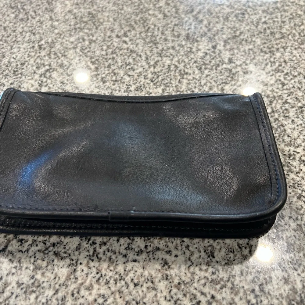 Vintage Coach Chunky Makeup case -Black - Picture 3 of 5
